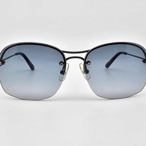 Calvin Klein CK2122S 109 Green Frame Blue Gradient Lens Semi-Rimless Sunglasses main image 6